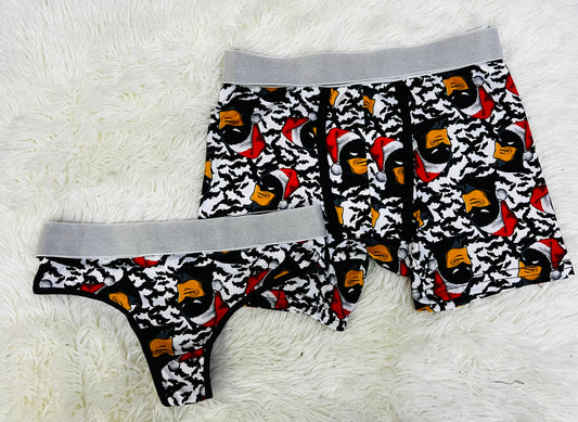 Batman Navidad Negro duo unitalla con tanga
