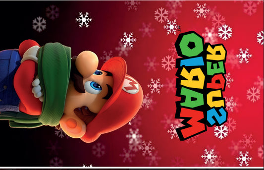 Super Mario Navidad frazadad