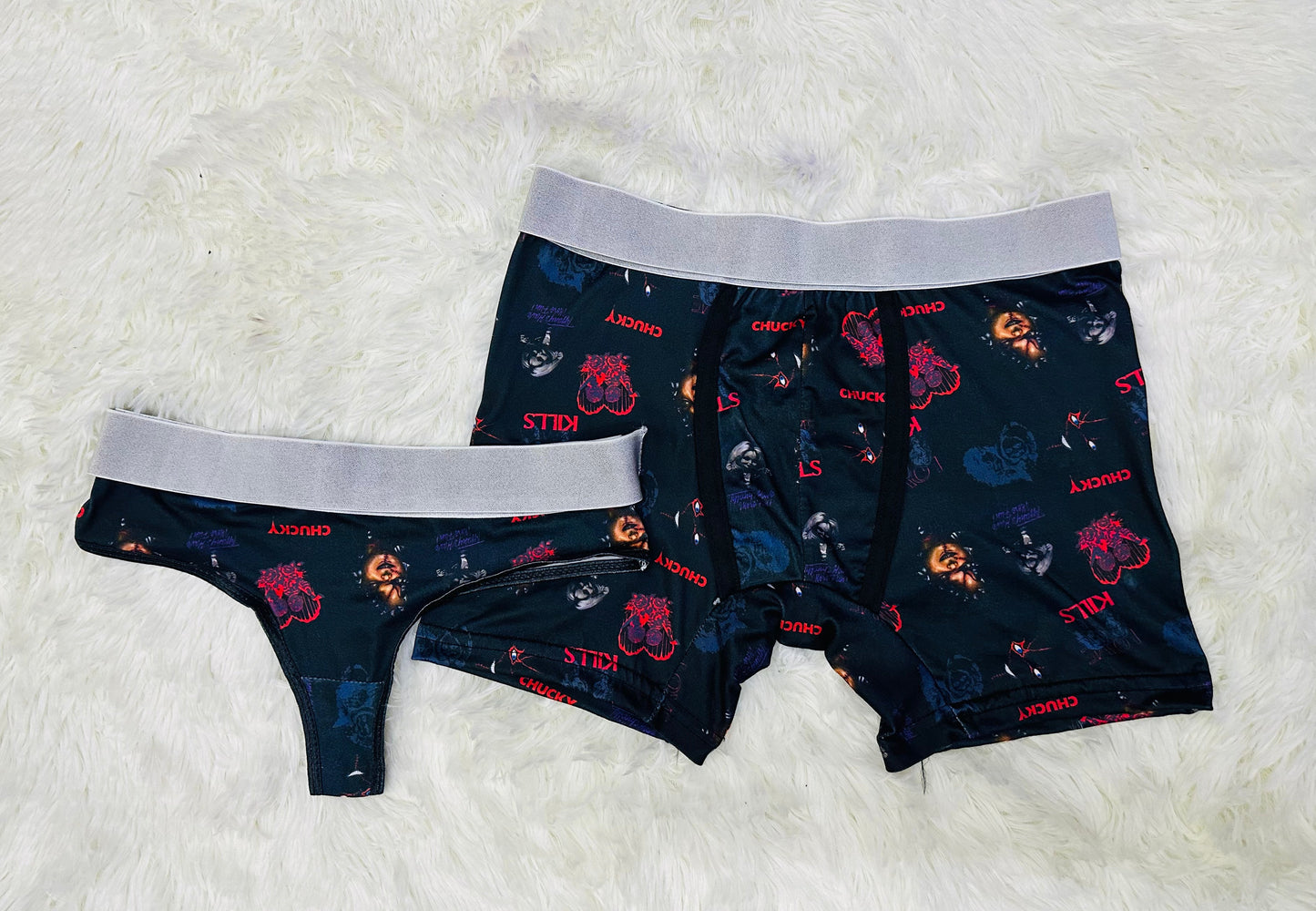 Chucky Print Negro duo unitalla con tanga