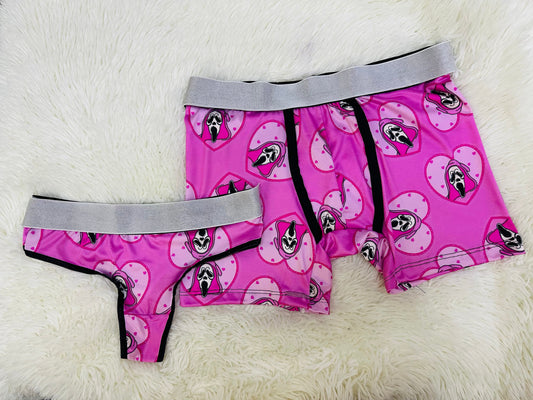 Ghostface Rosa Boxer Con Tanga