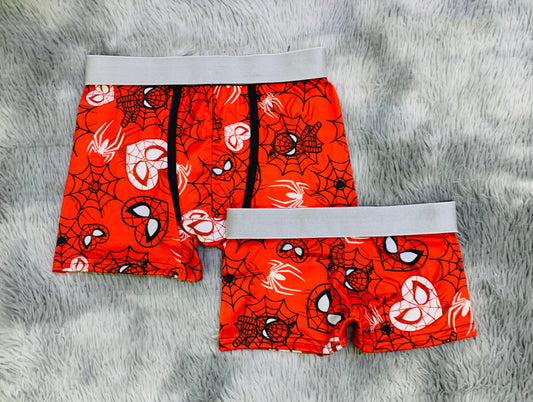 Spiderman Corazones Rosa Duo Unitalla Con boxer.
