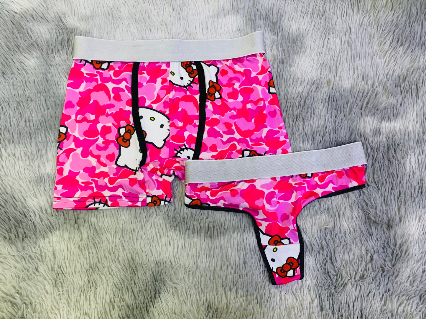 Kitty Camouflage Rosa duo unitalla con tanga