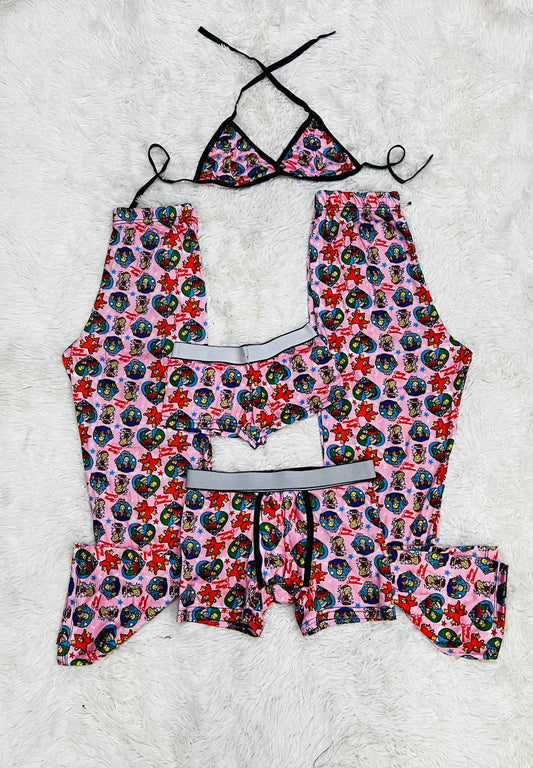 Simpsons Xmas Multicolor Duo Unitalla de 5 piezas