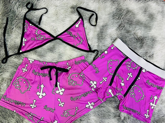 Hello Kitty Cruces Rosa duo short con top