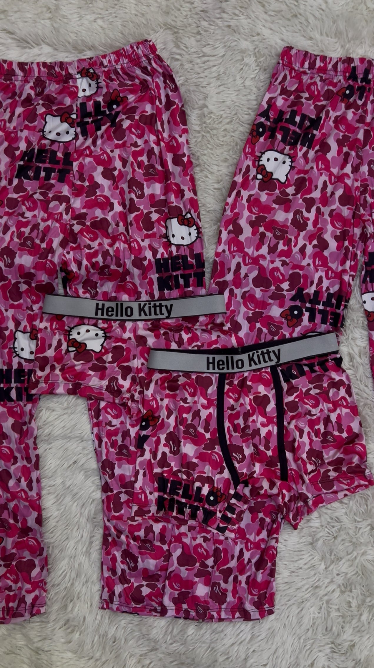 Hello Kitty Rosa Duo Unitalla De 5 Piezas.