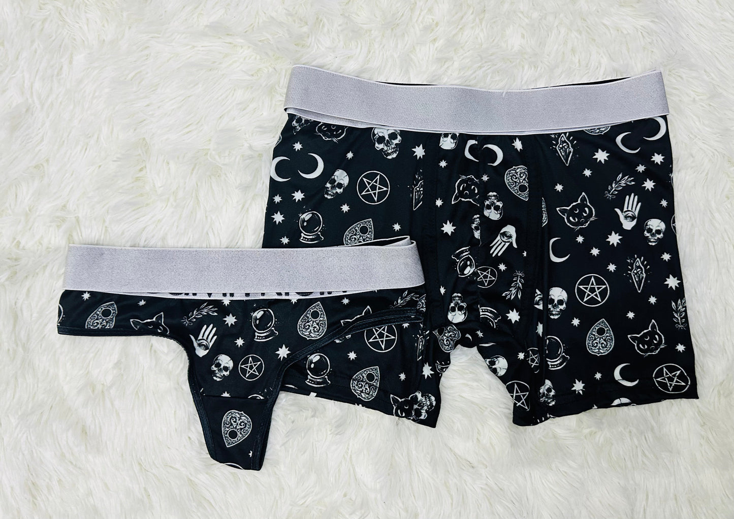 Calavera Negro duo unitalla con tanga