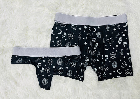 Calavera Negro duo unitalla con tanga