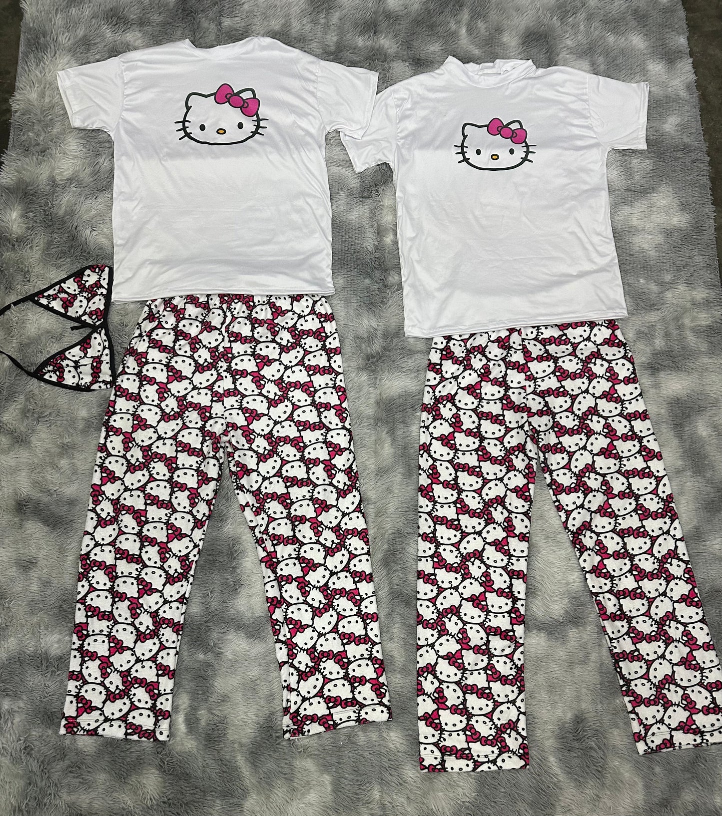 HelloKitty Rosa duo de pijama afelpada con playera