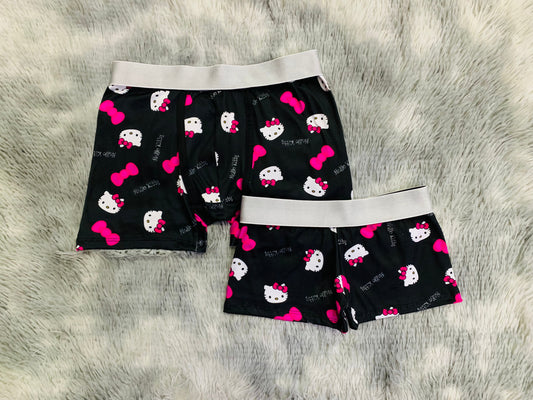 Kitty Faces Negro Duo Unitalla Con boxer.