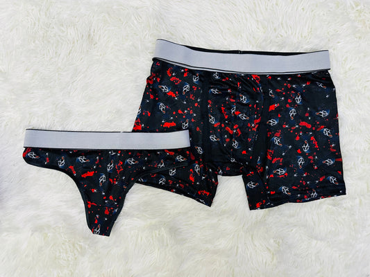 Scream Boxer Negro duo unitalla con tanga