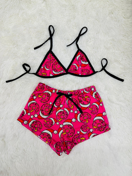 Pijamas Donuts Multicolor short con top