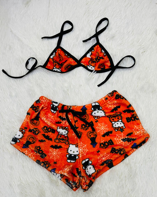 Hello Kitty Pijama Lazo Rosa short con top