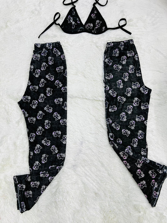 Jack Naranja Duo De Pijama Afelpada.