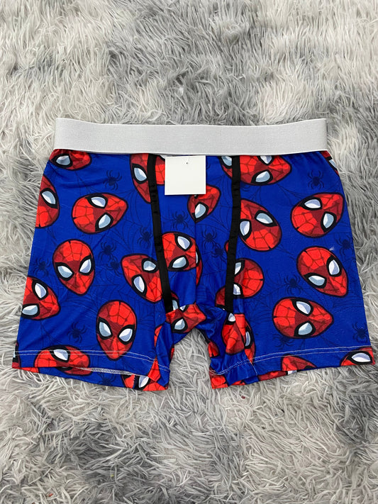 Spiderman caras fondo azul Boxer De Hombre unitalla