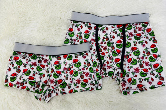 Grinch Blanco Duo Unitalla Con boxer
