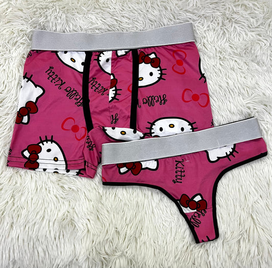 Hello Kitty Pink duo unitalla con tanga