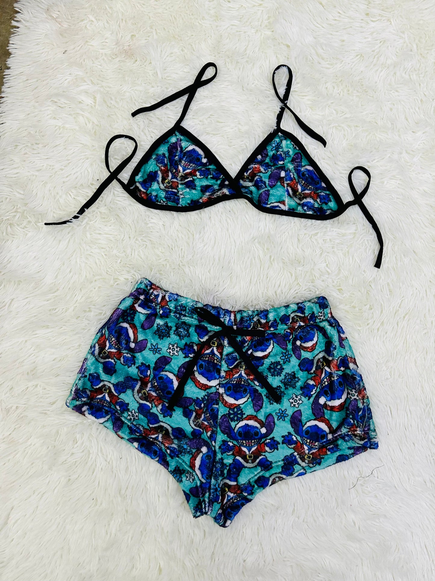 Pijama Pareja Lazo Multicolor short con top