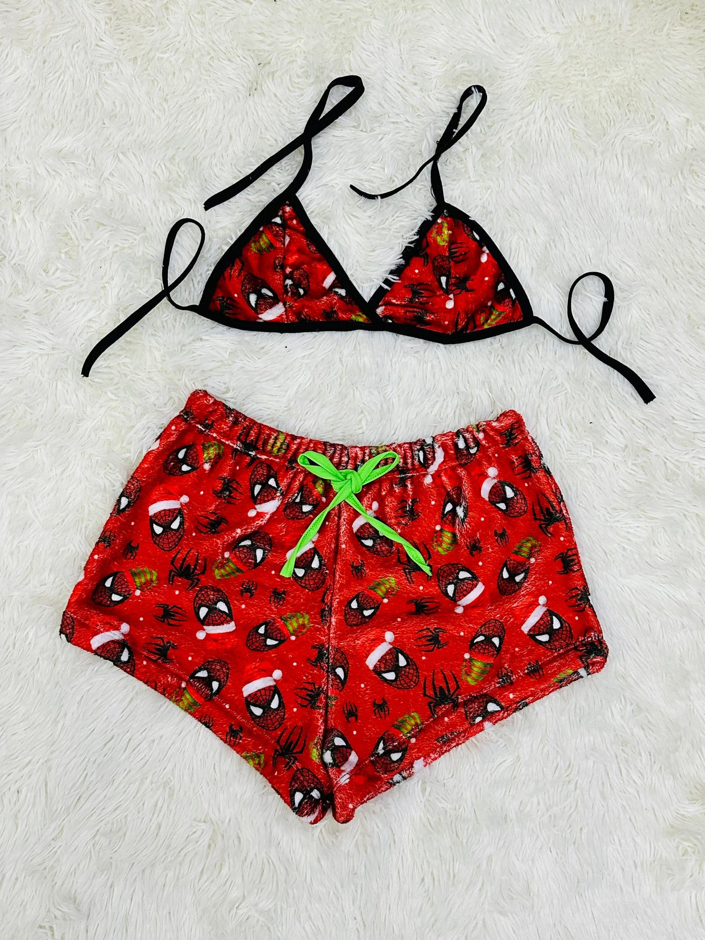 Spiderman Rojo short con top