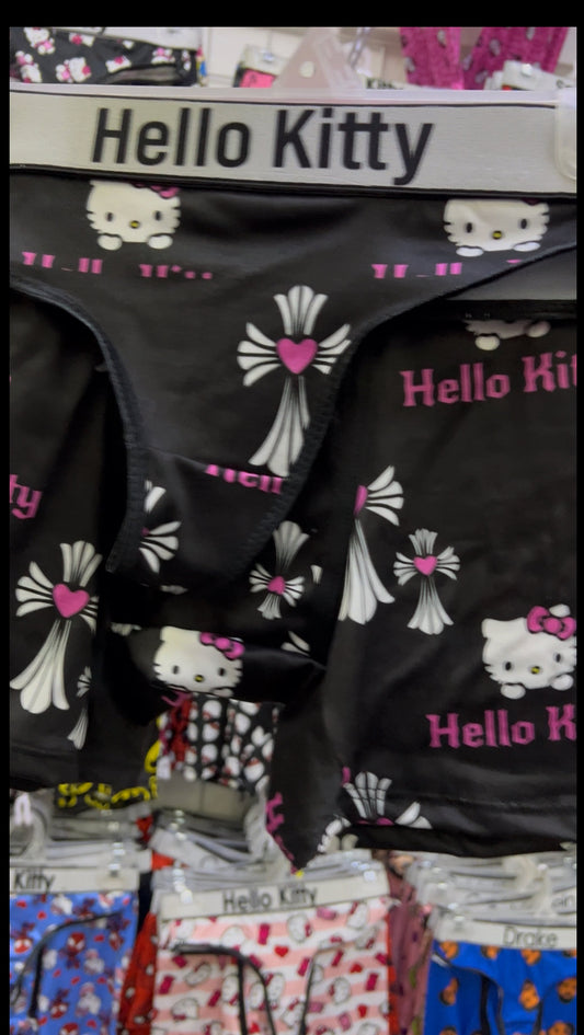 Hello Kitty Cross Negro duo unitalla con tanga