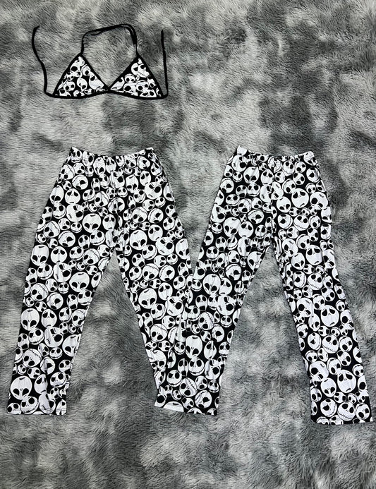 Jack Naranja Duo de pijama afelpada.