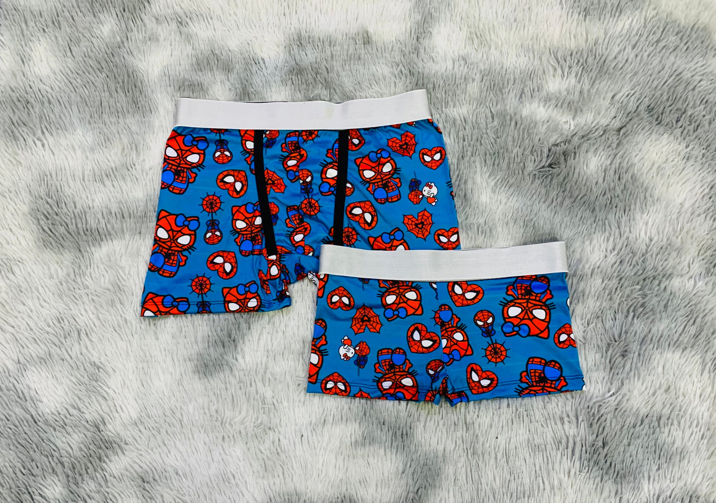 Gatito Araña Azul Duo Unitalla Con boxer.