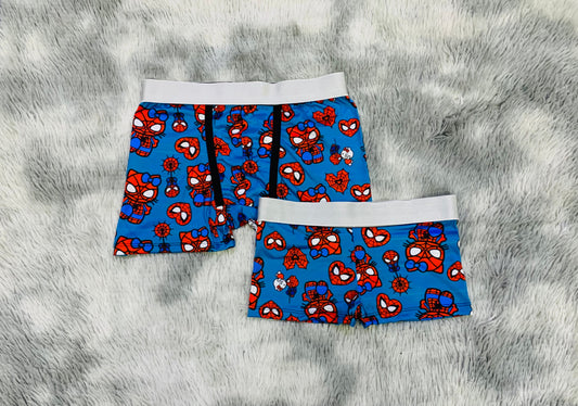 Gatito Araña Azul Duo Unitalla Con boxer.
