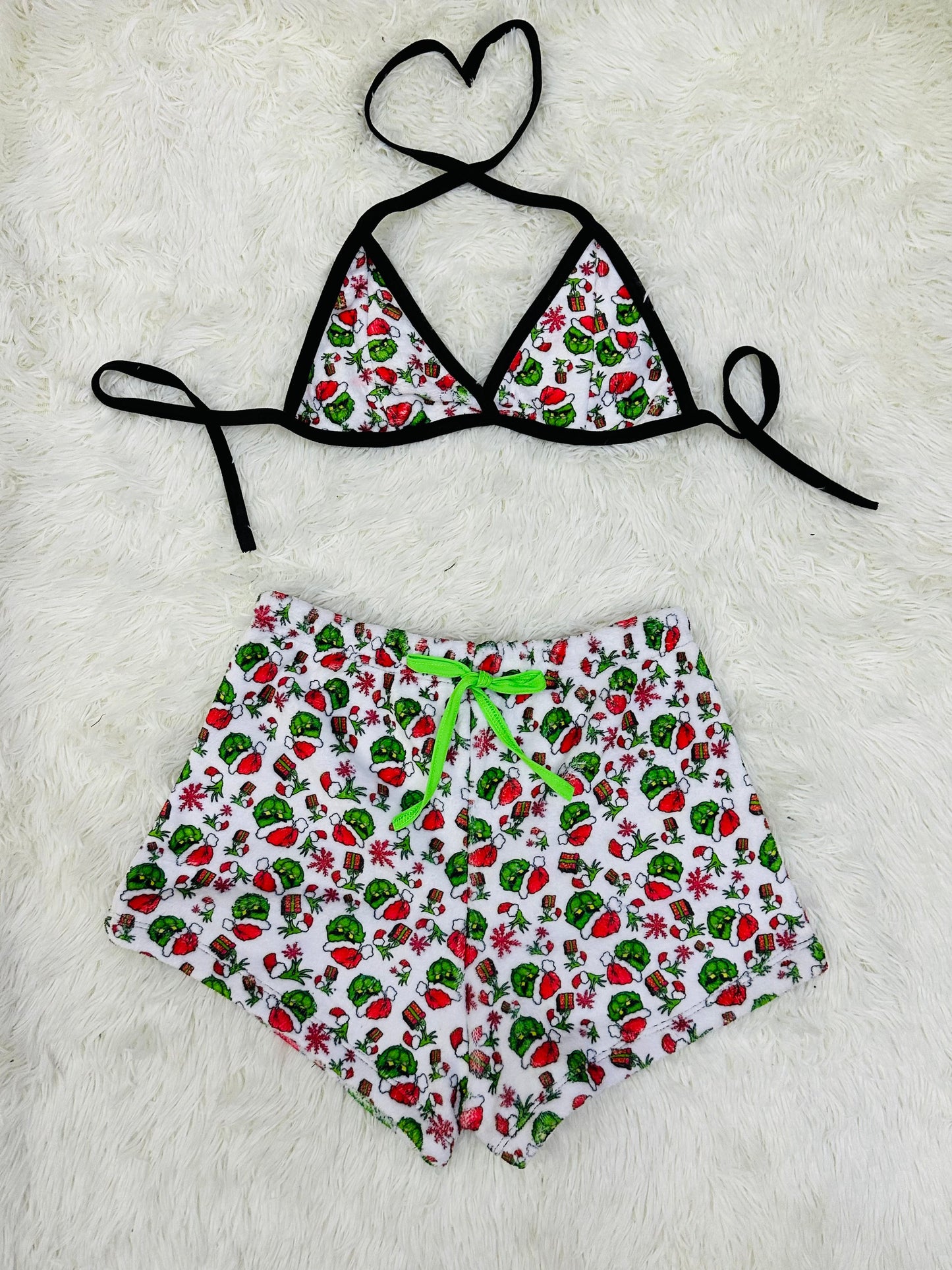 Grinch Verde short con top