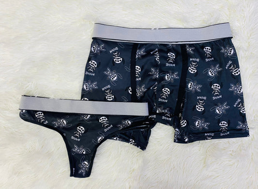 Stitch Blue Print Azul duo unitalla con tanga