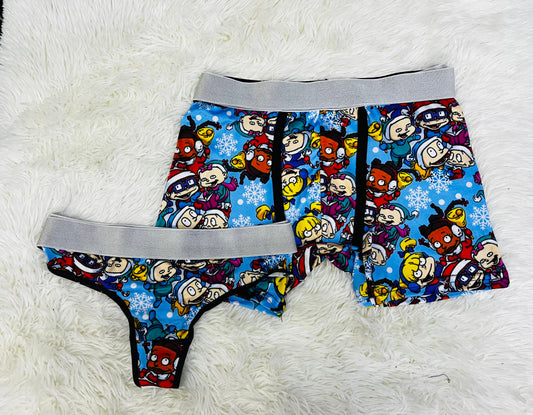 Rugrats Navidad Print Rojo duo unitalla con tanga