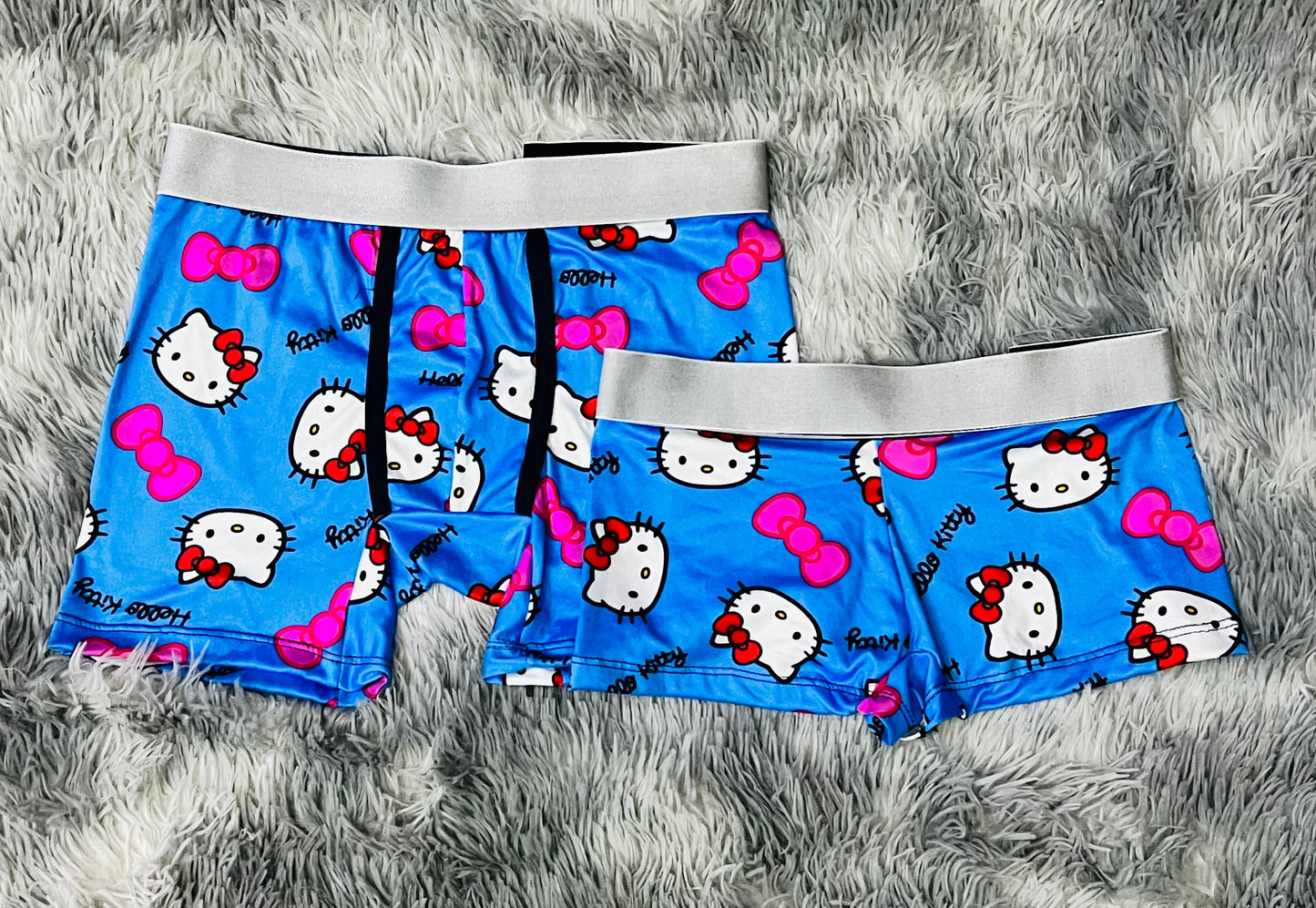 Rostros De Gato Azul Duo Unitalla Con boxer.