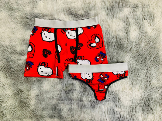 Kitty Hearts Rosa duo unitalla con tanga