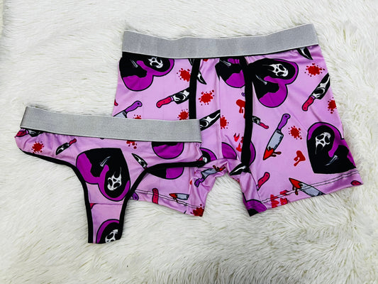 Ghostface Rosa Boxer Con Tanga
