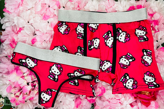 Kitty cowgirl matching couples underwear - Fundies