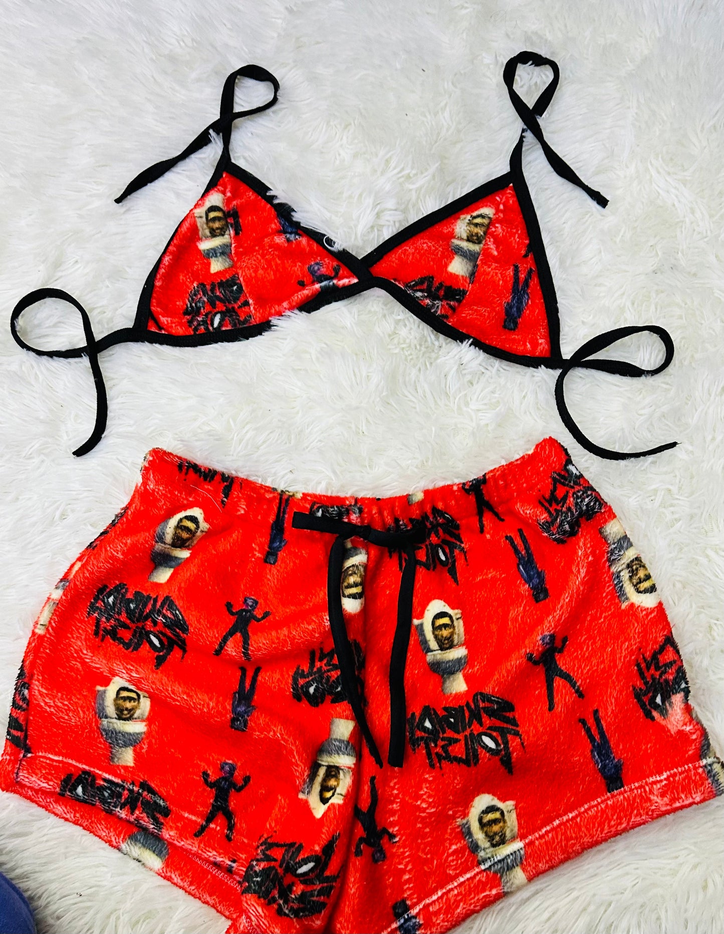 Pijama Shorts Pareja Gris short con top