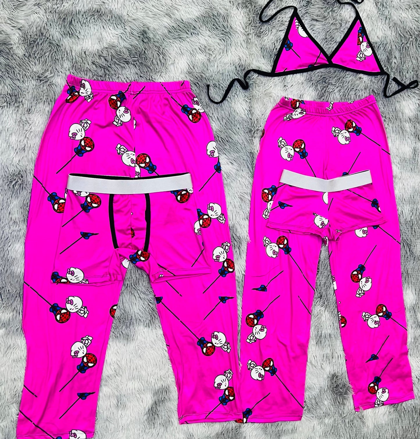 PinkSpiderKitty 5 Piece Pajama