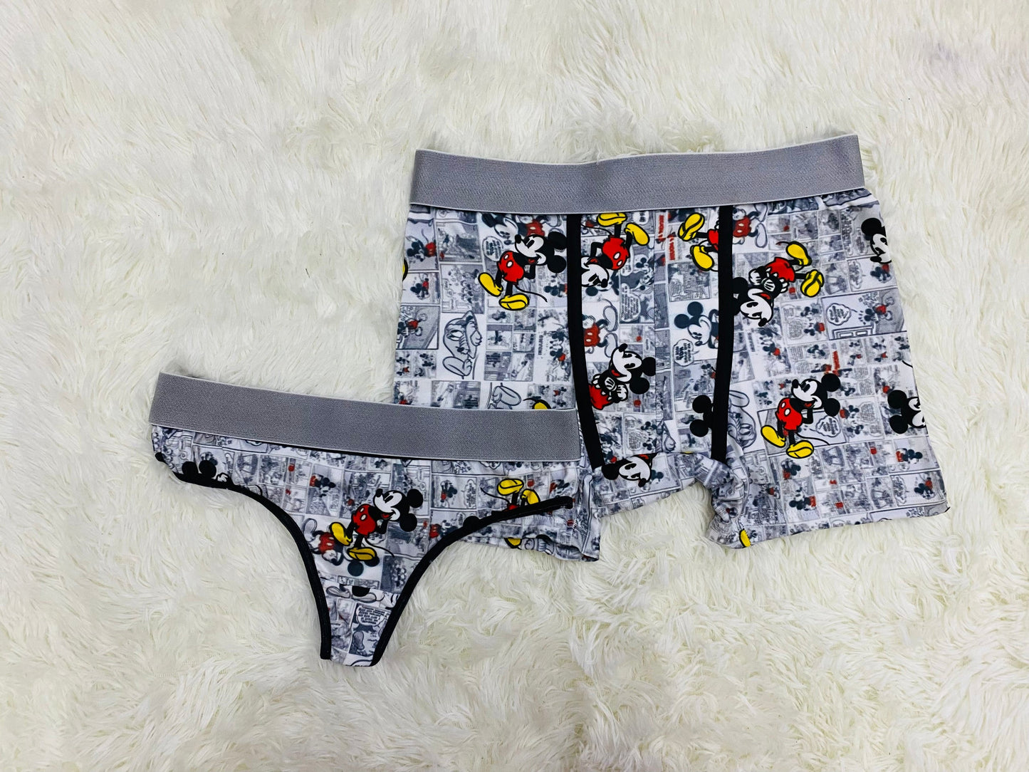 Mickey Mouse Blanco duo unitalla con tanga