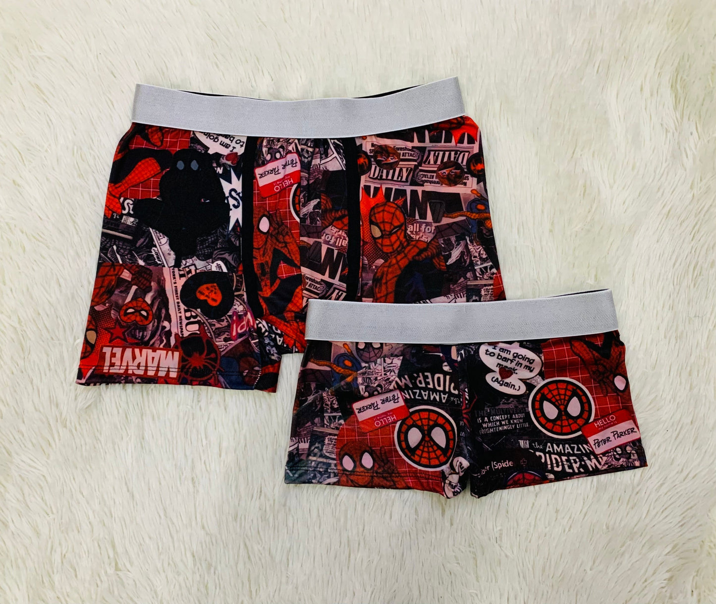 Spider-Man comic Print 5 piece pajama set For Couples 🥰