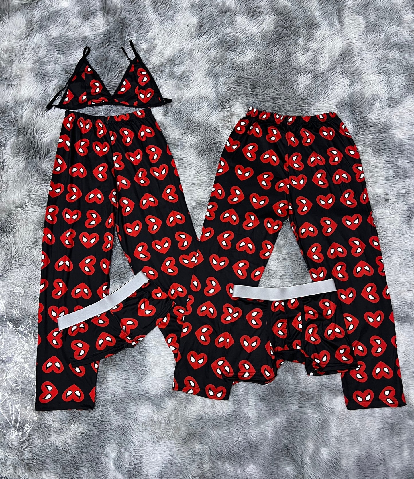 Spider Man Heart Print 5 piece pajama set 😍🛌