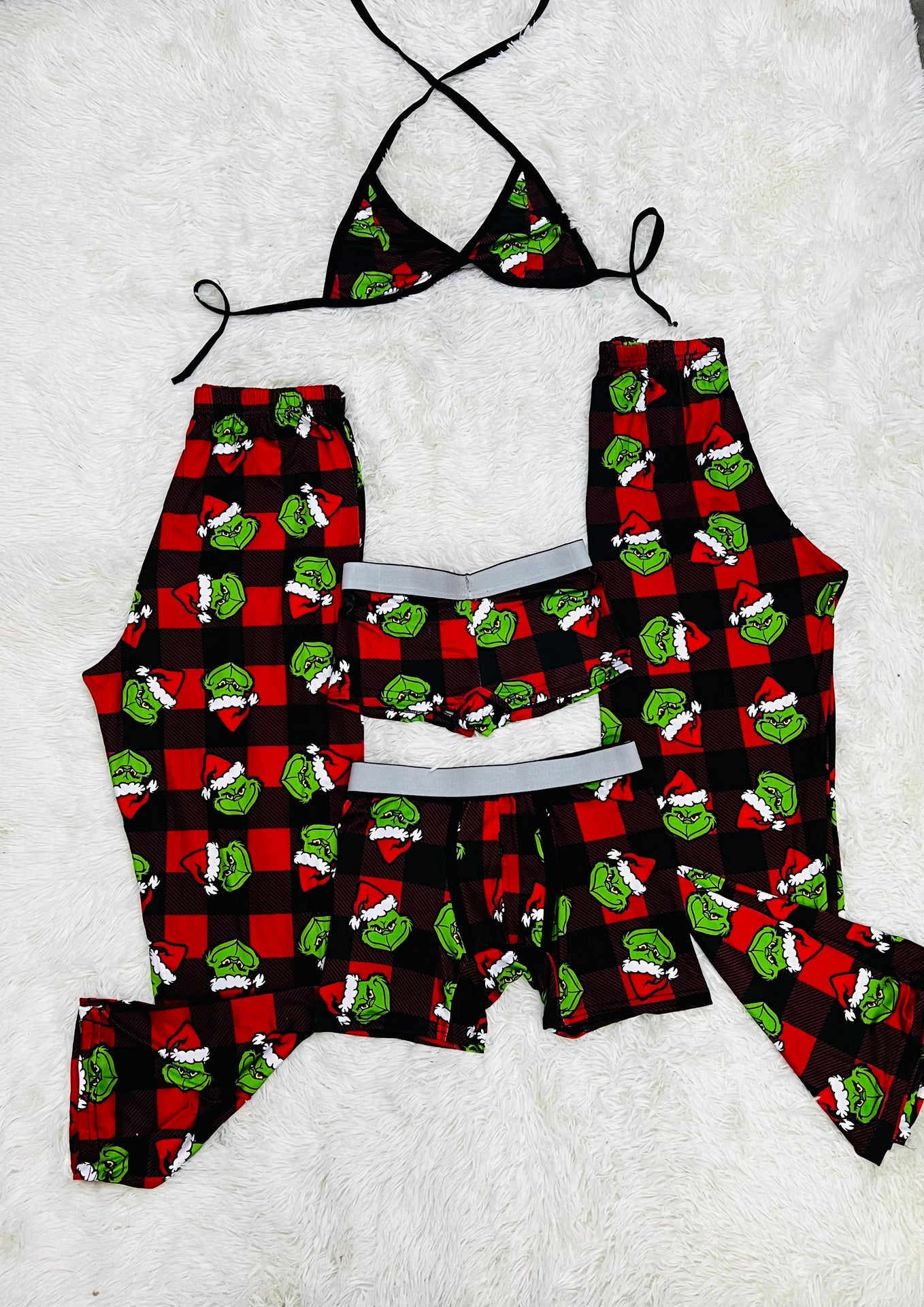 Grinch red 5 piece pajama set Christmas 🎄✨