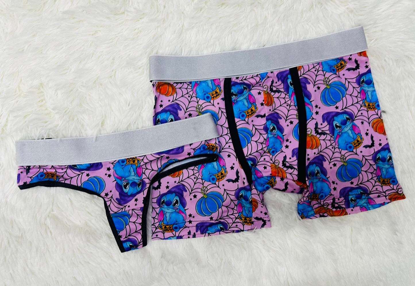 Stitch halloween boxer con tanga xl
