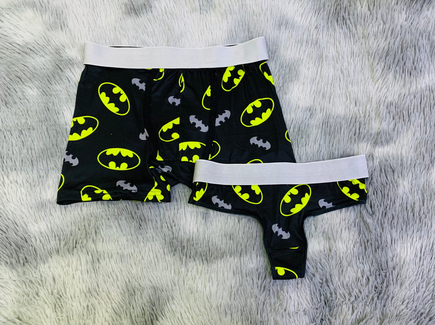 Batman Impreso Negro duo unitalla con tanga