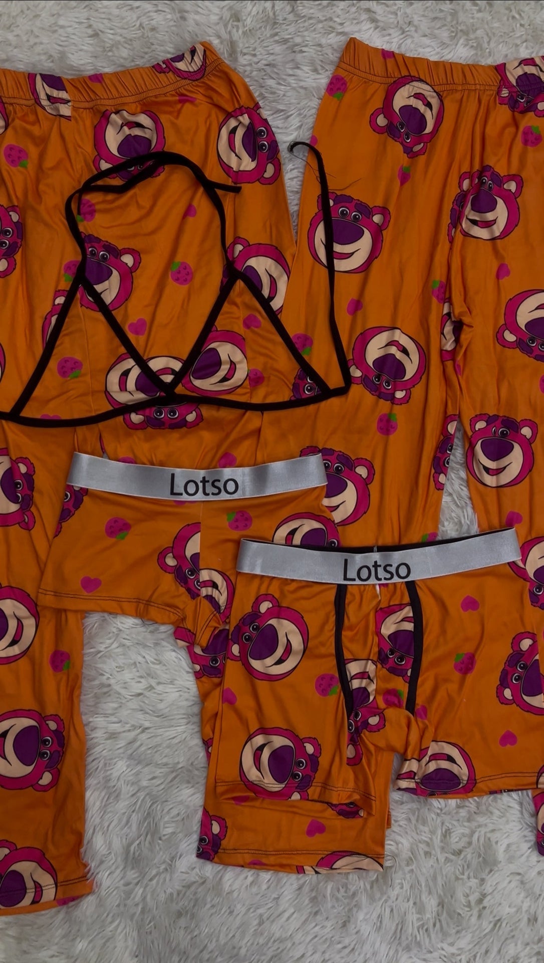 Lotso 5 piece pajama set Nightwear 🧸💗