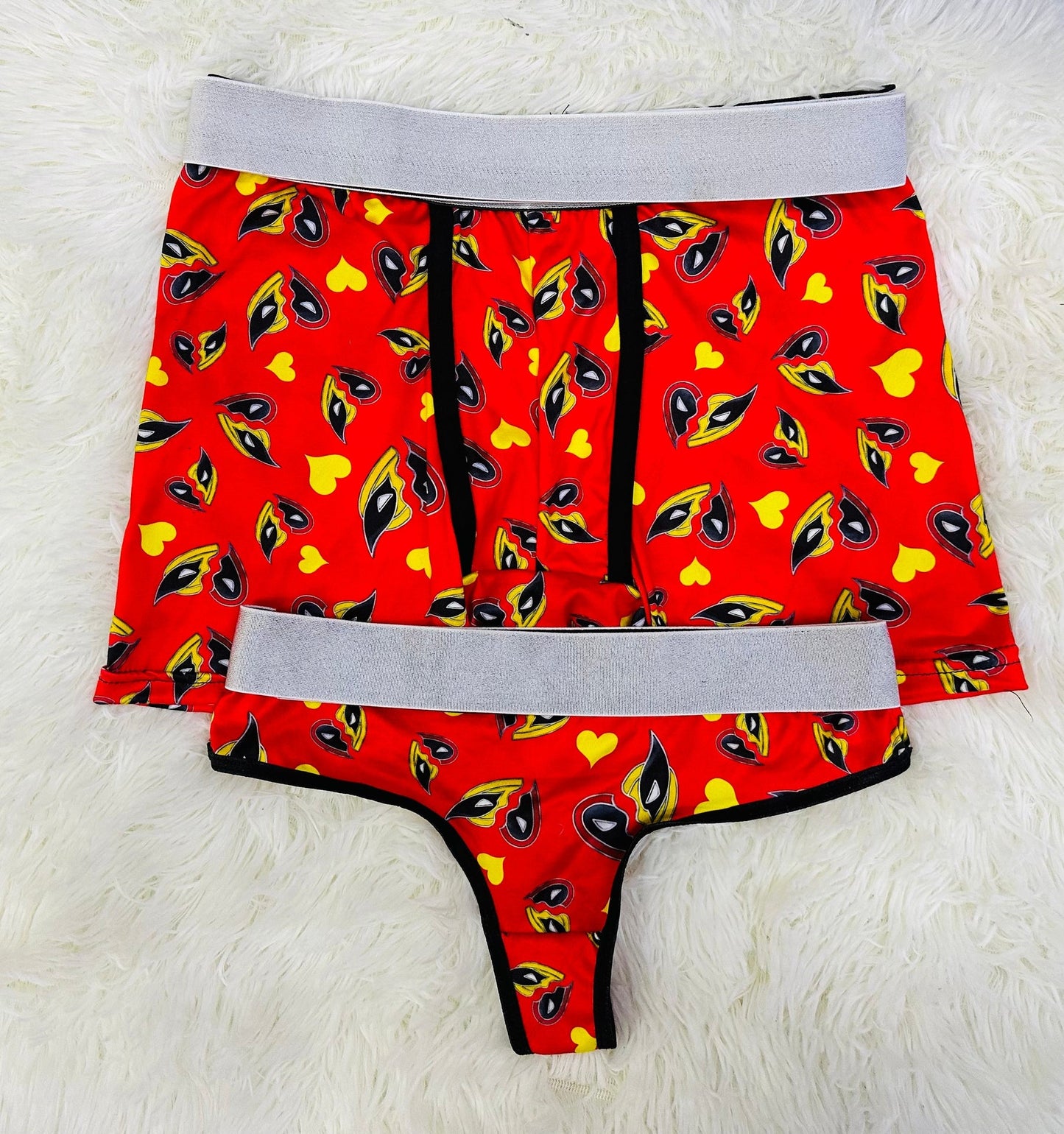 Wolverine Deadpool duo unitalla con tanga xl