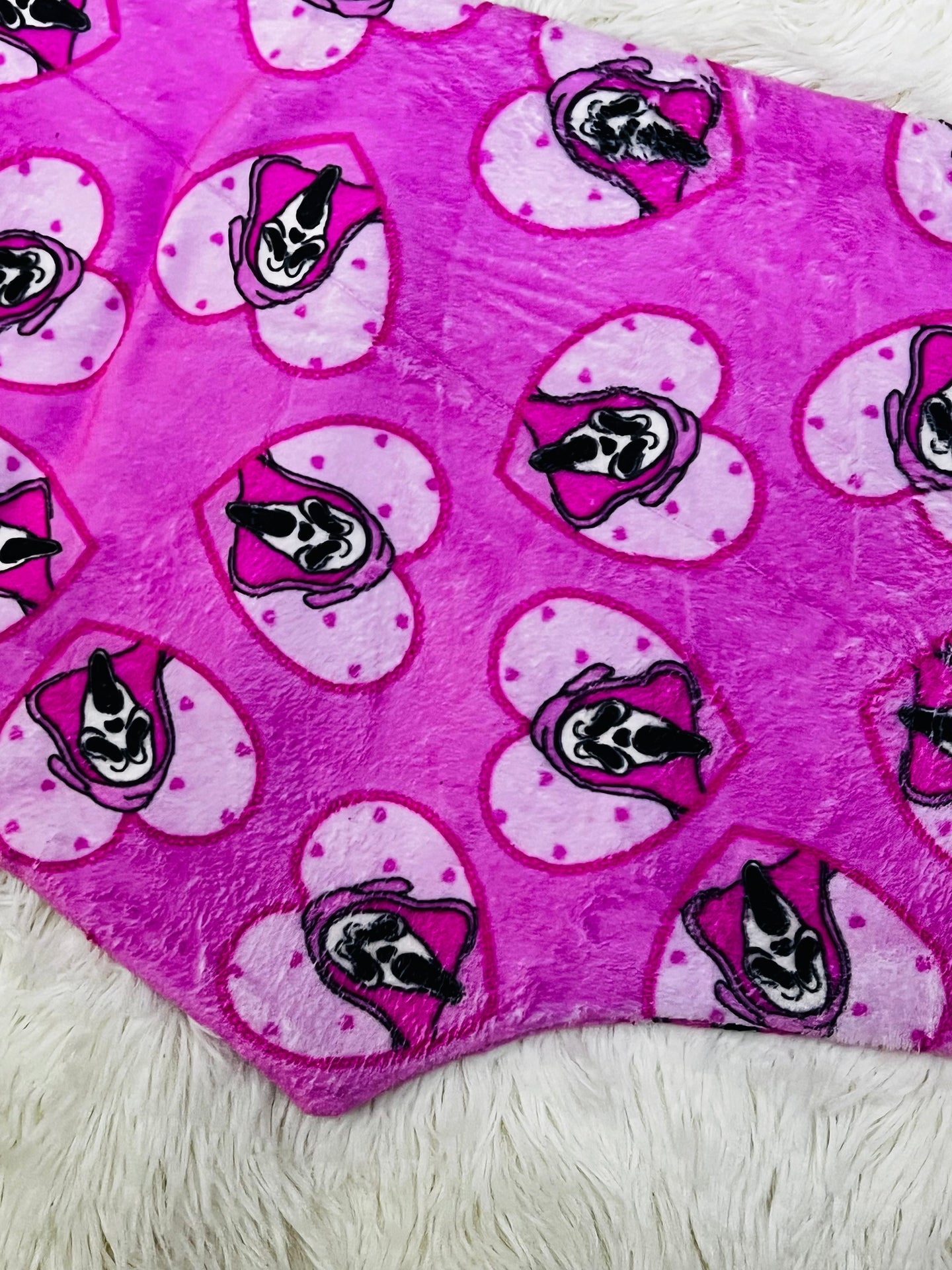 Scream Rosa Duo de pijama afelpada.