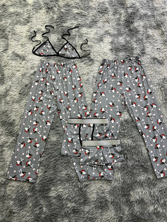 Snoopy Beisbol Pijama De 5 Piezas