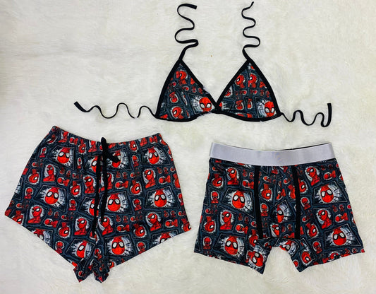 Spider-man boxes Matching shorts and boxers - Fundies