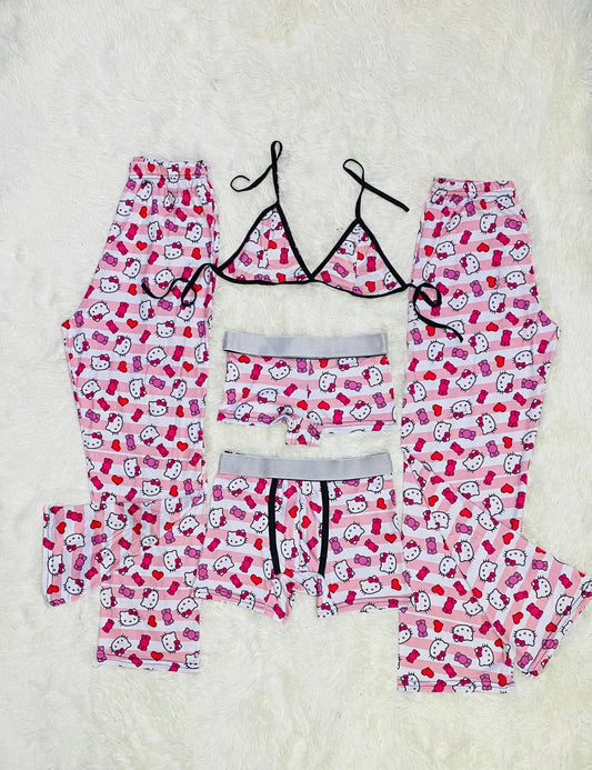 5 pz pajama duo striped hello kitty - Fundies