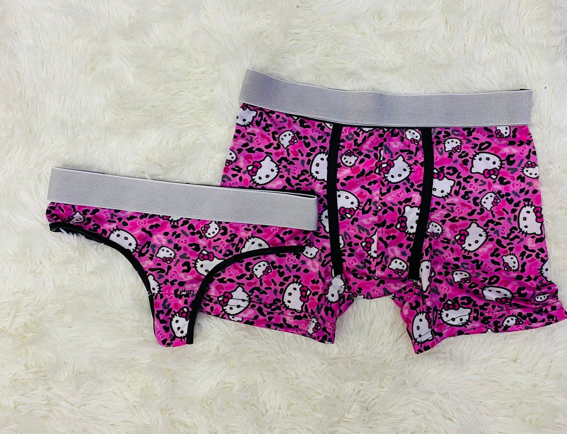 Kitty animals prints matching couples underwear - Fundies