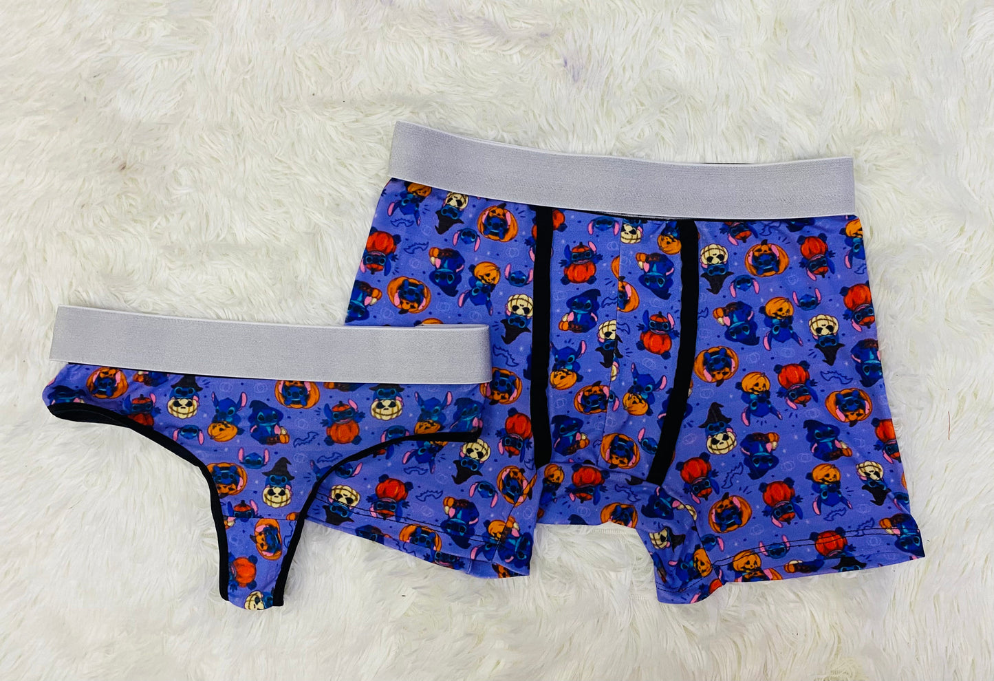 matching couples underwear stitch halloween - Fundies