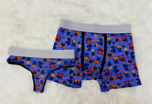 matching couples underwear stitch halloween - Fundies